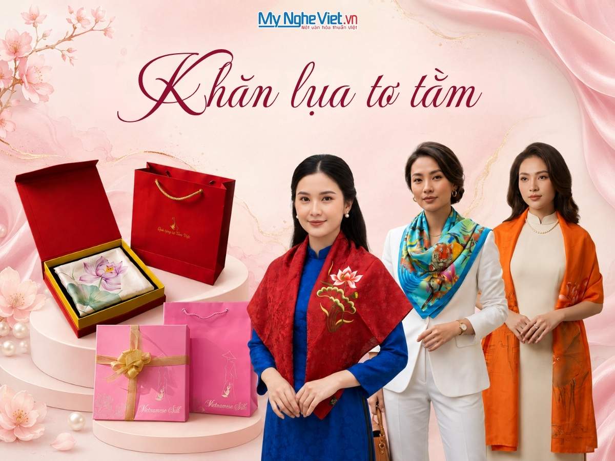 Khăn lụa tơ tằm