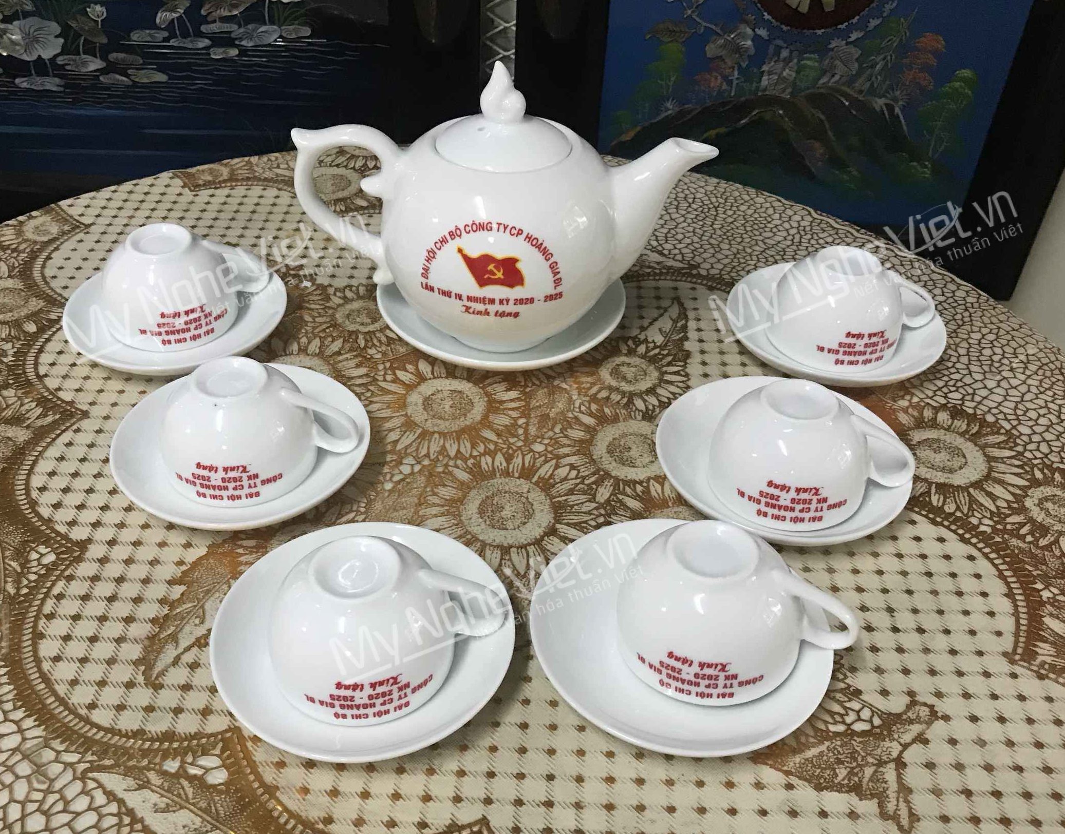 Bộ Bình trà in Hoàng Gia ĐL