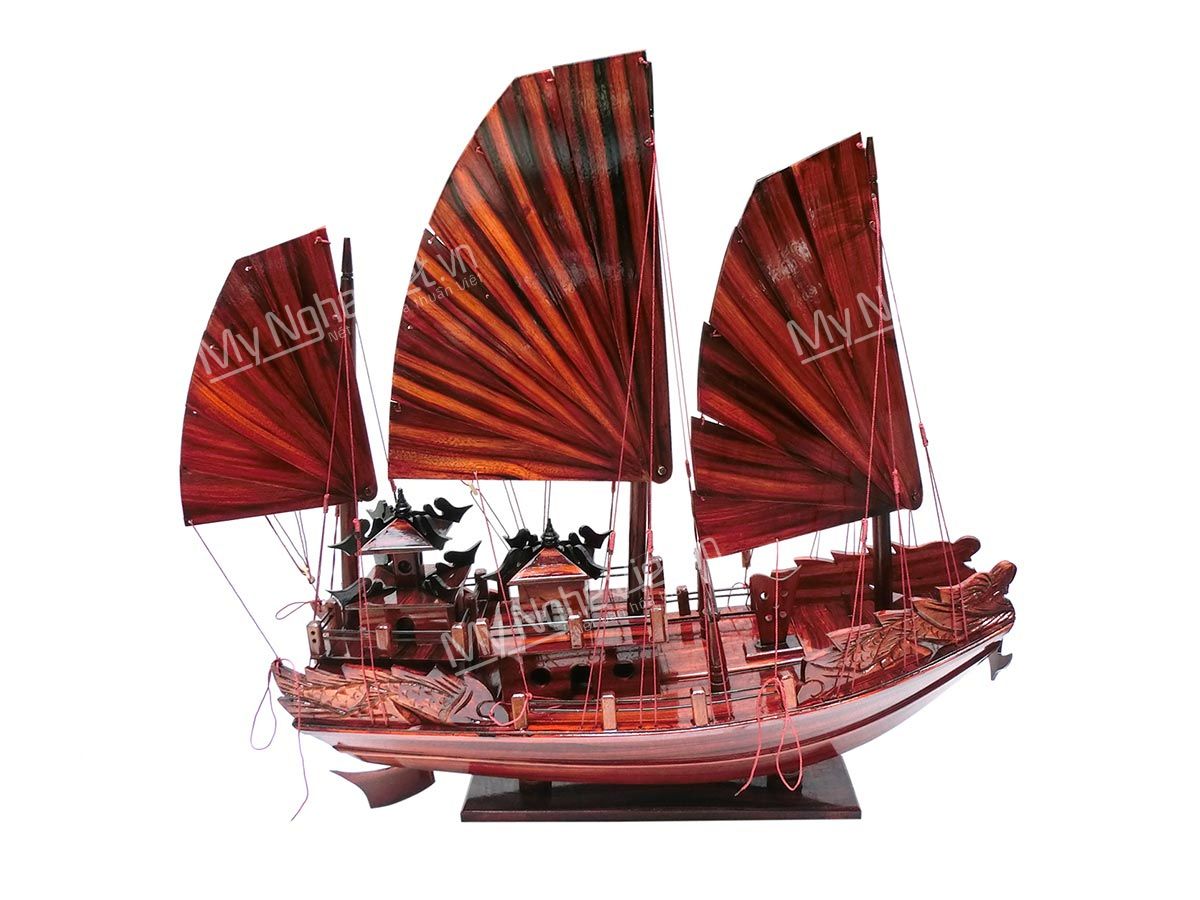 Hình ảnh mô hình thuyền rồng Hạ Long