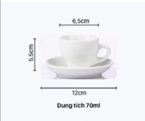 Ly sứ kiểu esspresso Mỹ Nghệ Việt