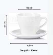 Ly sứ kiểu Latte Mỹ Nghệ Việt
