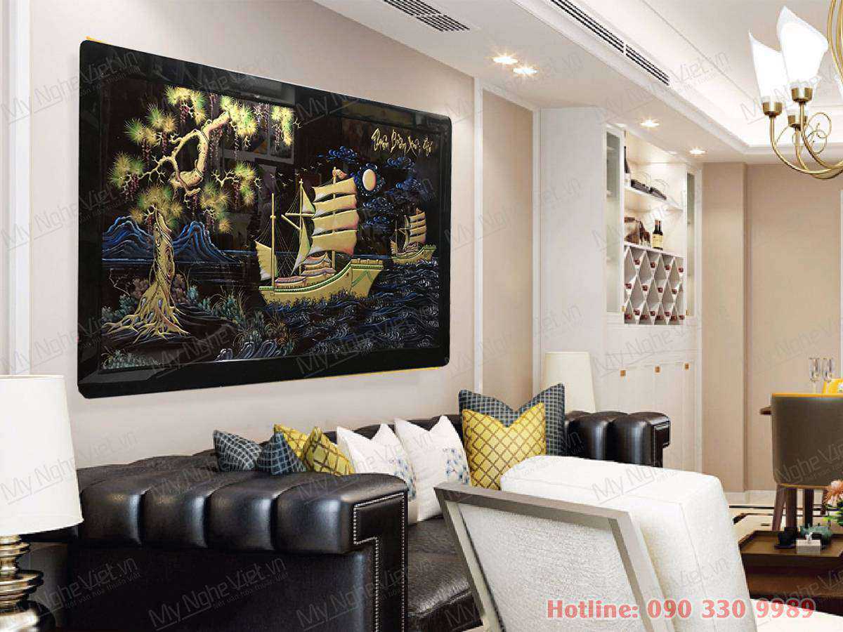 Tranh Tân Gia Thuận Buồm Xuôi Gió - Mỹ Nghệ Việt
