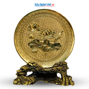 Tranh Sen Đĩa Đồng Đại Bái