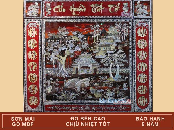 Tranh Liễn Thờ Cửu Huyền Thất Tổ cẩn ốc SMA195-1416