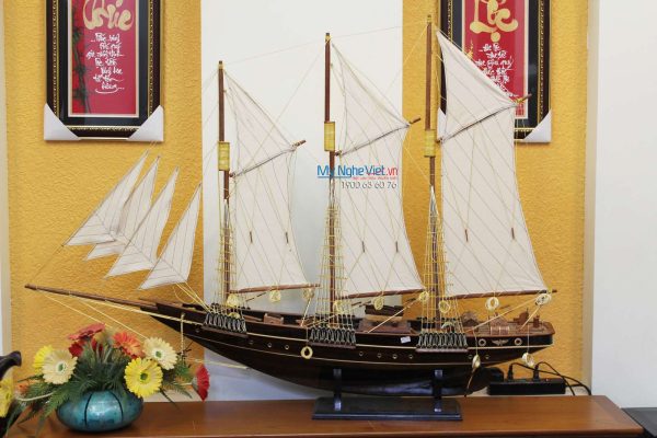 Mô hình thuyền buồm trang trí Atlantic (Thân 1m5) MNV-TB20-1