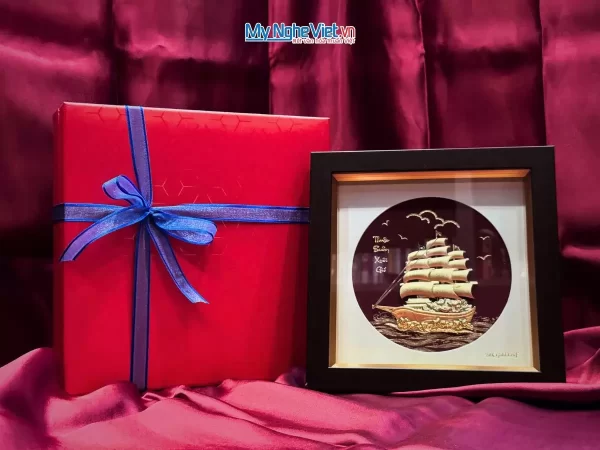 Tranh Dát Vàng Thuận Buồm – Món Quà Sang Trọng Và Ý Nghĩa - MNVHD04.4